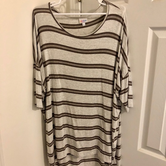 Brown Striped Irma- Slouchy and perfect for Fall - Picture 1 of 3